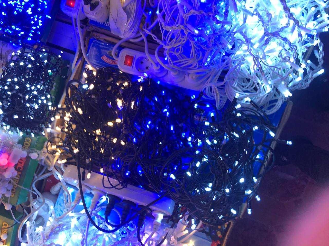 Бахрома уличная IP 44  Гирлянда ЛЮКС качество + Flash Теплый LED MOD_7