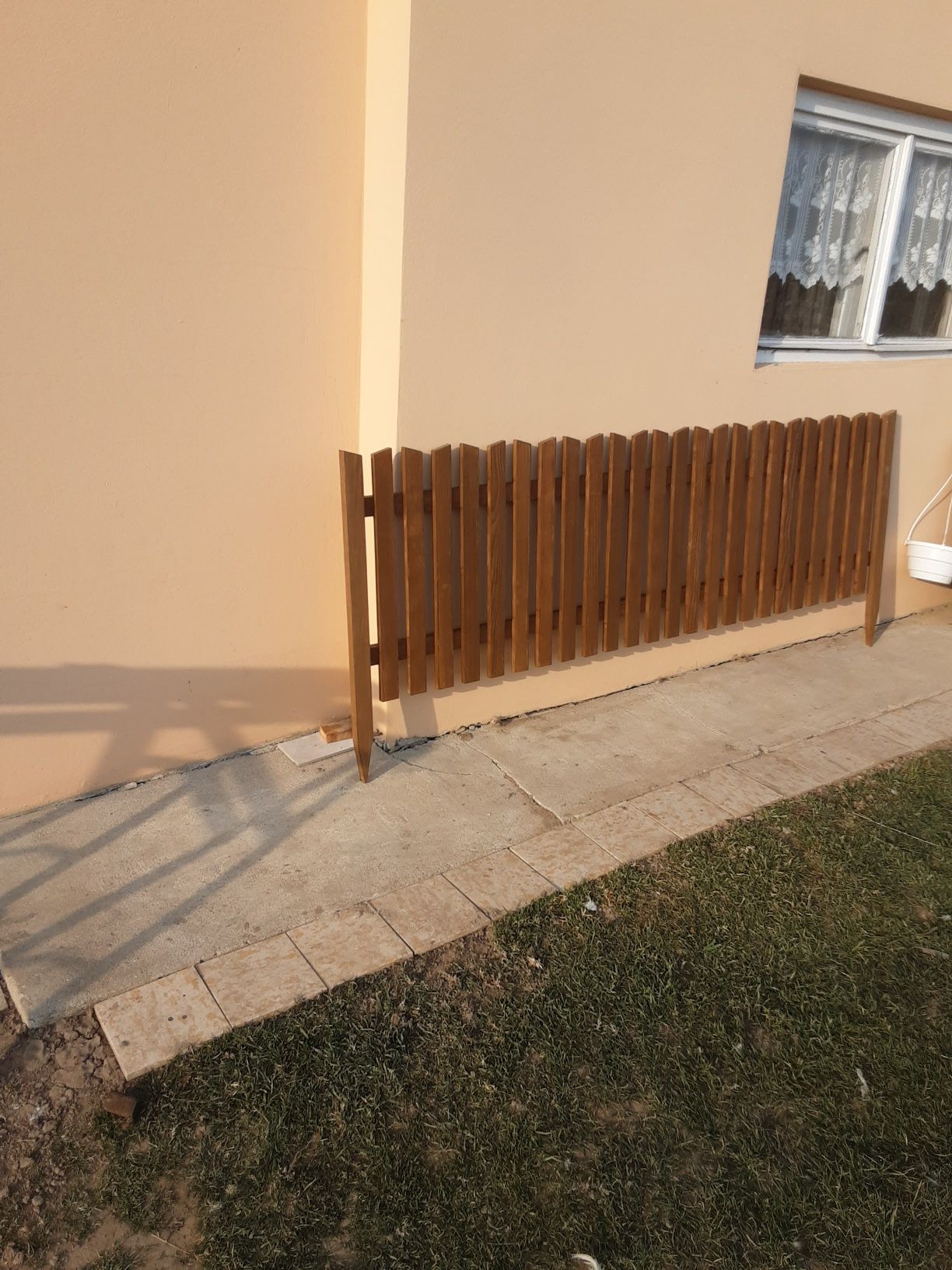 Płotek drewniane segmety