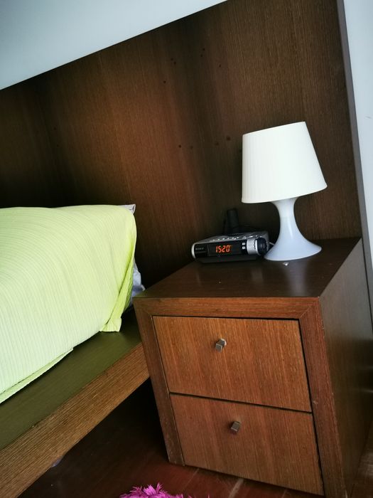 Quarto Cama + Mesas Cabeceira + Colchão