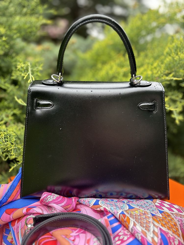 Сумка Hermes Kelly 25 box noir