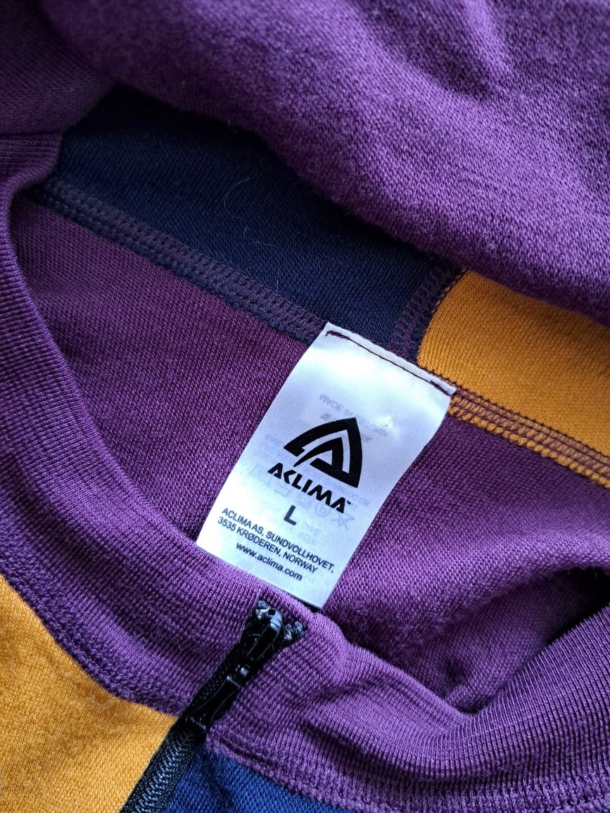 Aclima wełniana bluza z kominiarką 100% merino L