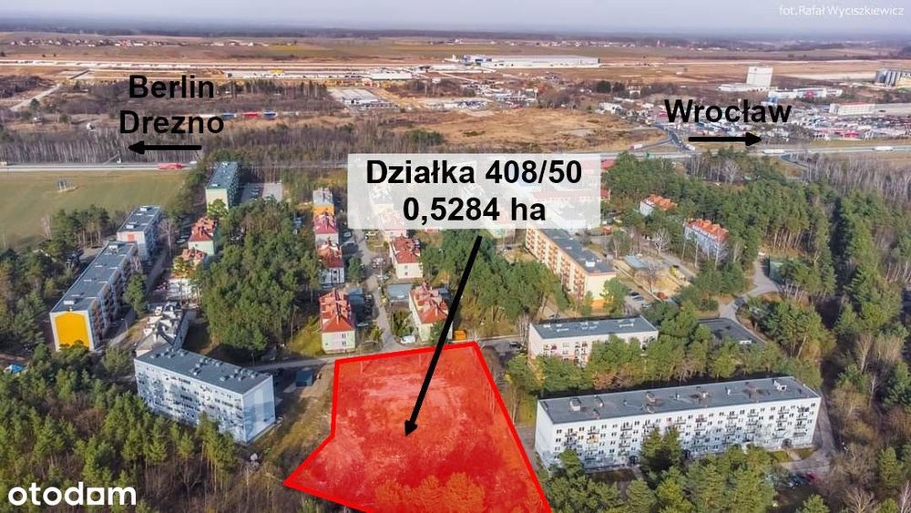 Idealna działka na dyskont spożywczy autostrada A4