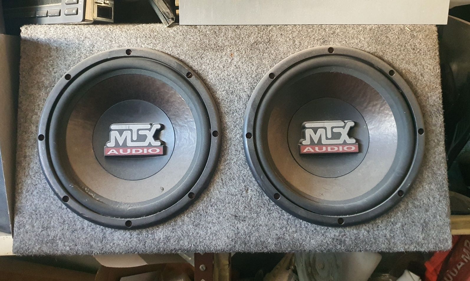 Subwoofer mtx duplo e amplificador