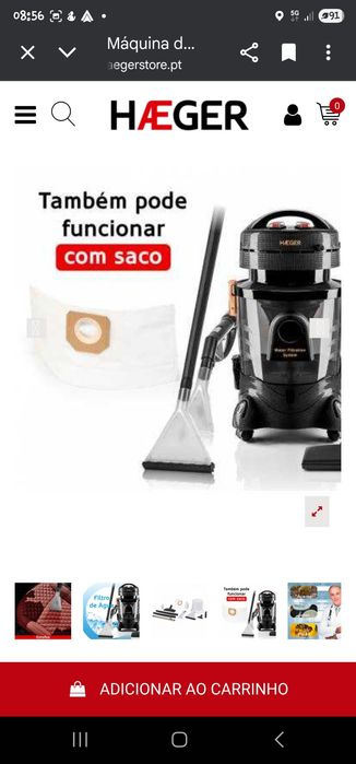 Vendo Aspirador Multifunções, usados apenas 2 vezes.  Impecável