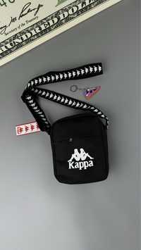 сумка Kappa месенджер каппа капа бананка мессенджер чорна черная