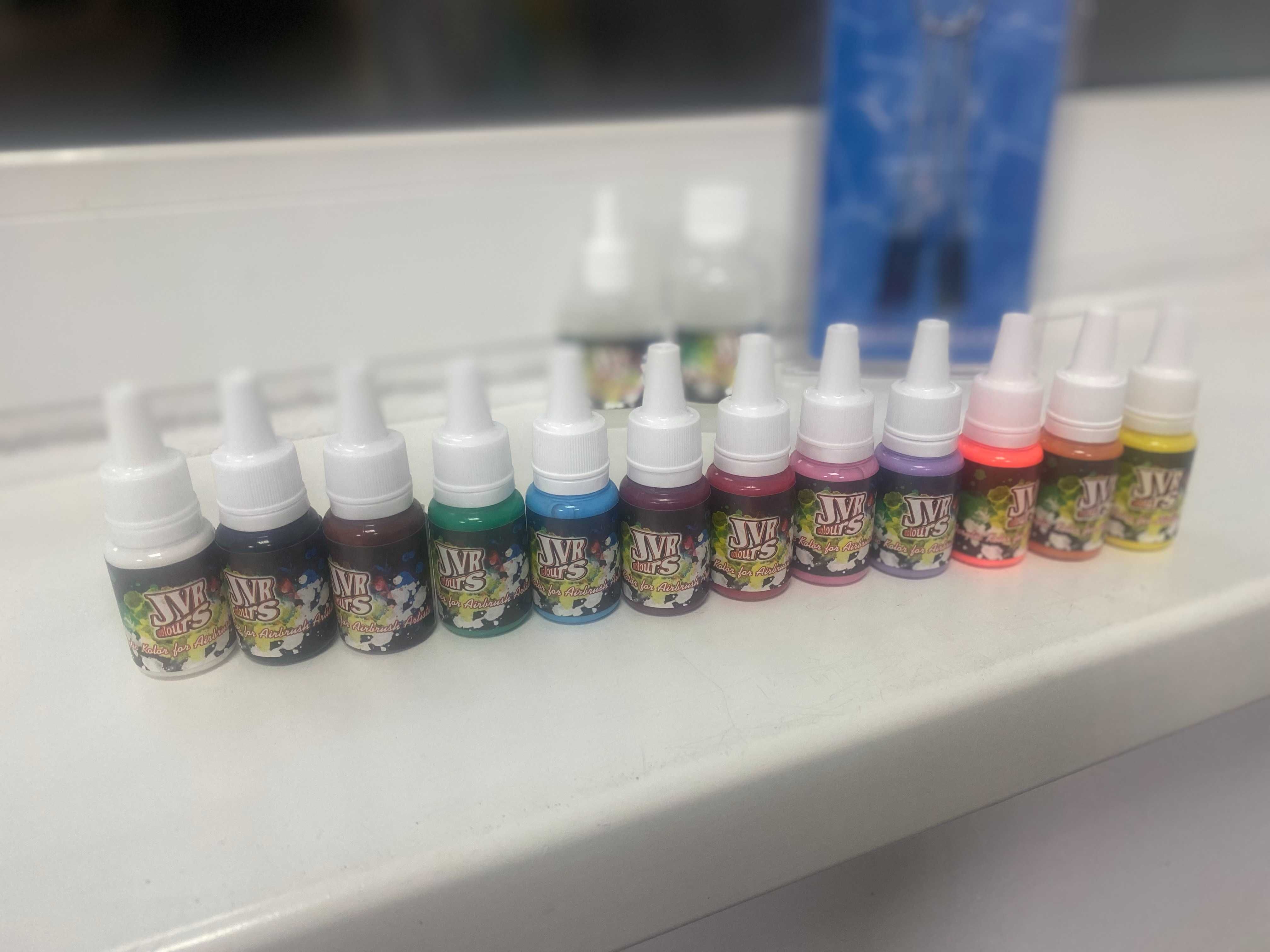 Краска для аэрографии JVR-Colors акриловая на водной основе 10 мл