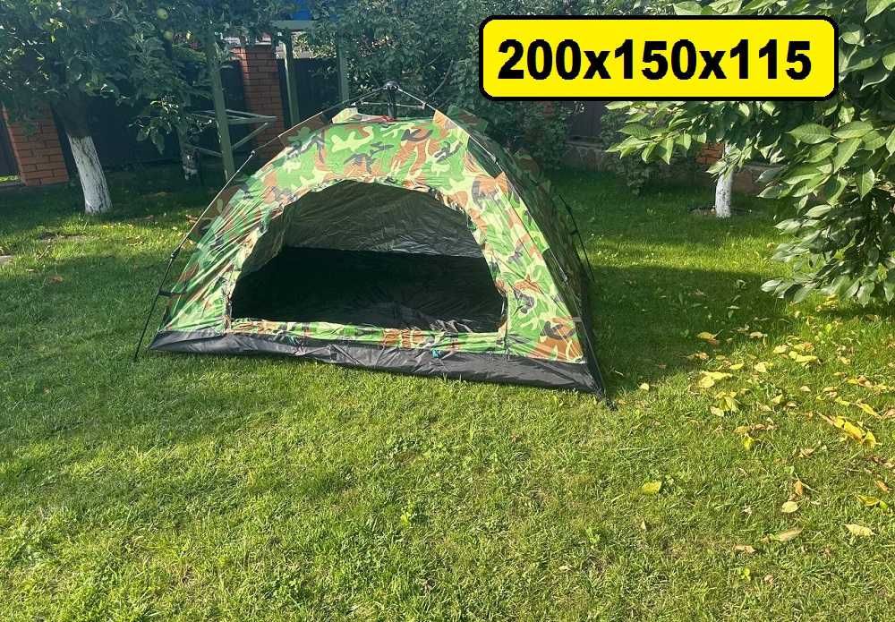 ‼️ Намет туристичний для кемпінгу. Палатка війскова камуфляж хакі ‼️