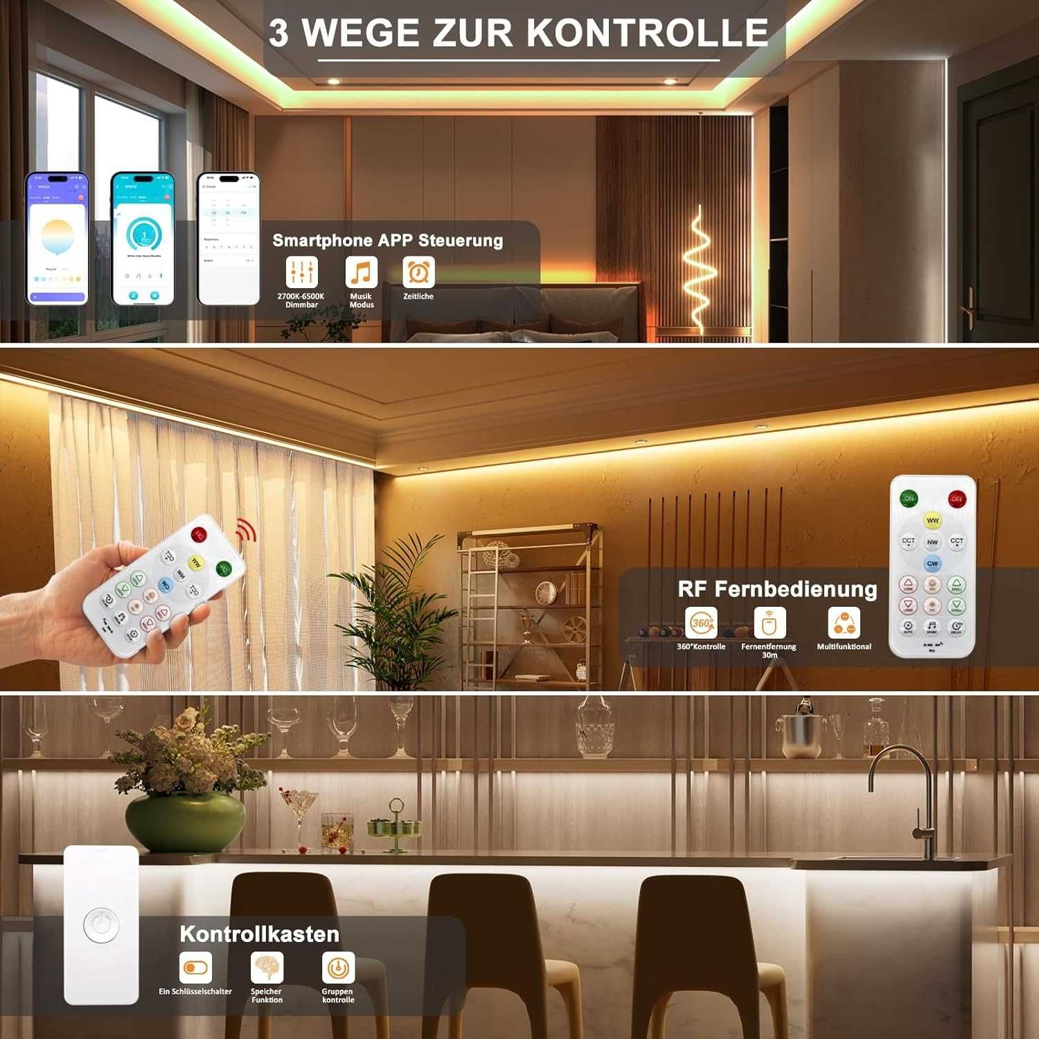 Nowa taśma LED / lampka / światełko / 5m / 2700K-6500K / PAUTIX !9277!
