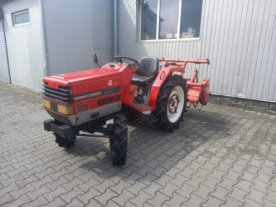 Japoński traktorek Shibaura D228 z glebogryzarką 4x4 22 km