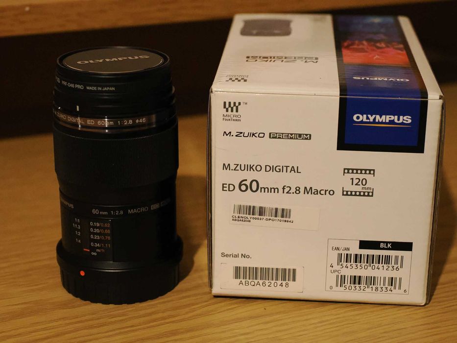 Obiektyw M. Zuiko Digital ED 60 mm F2,8 Macro - w idealnym stanie