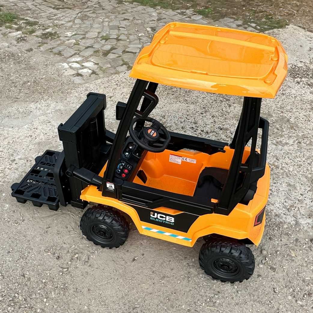 WÓZEK WIDŁOWY JCB Ciągnik Elektryczny Auto Akumulator Paleciak DZIECI