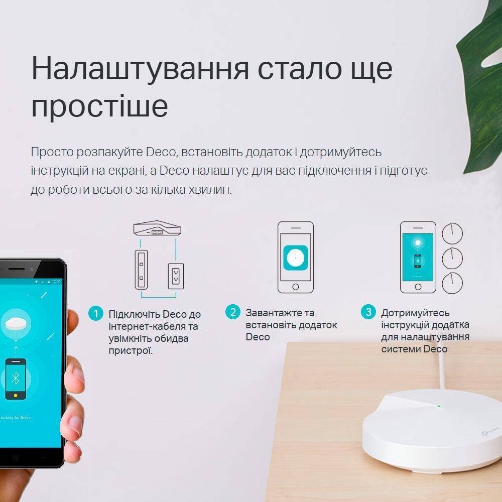Безшовний інтернет Mesh-система TPLink Deco M5