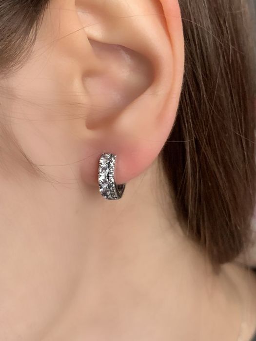 Сережки Pandora Пандора/ Серьги Pandora оригінал/ нові срібло кільця