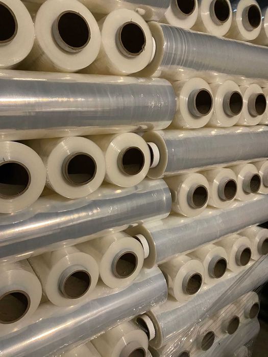 Folia Stretch Strecz Przeźroczysta transparentna DUŻA ROLKA 3KG folii