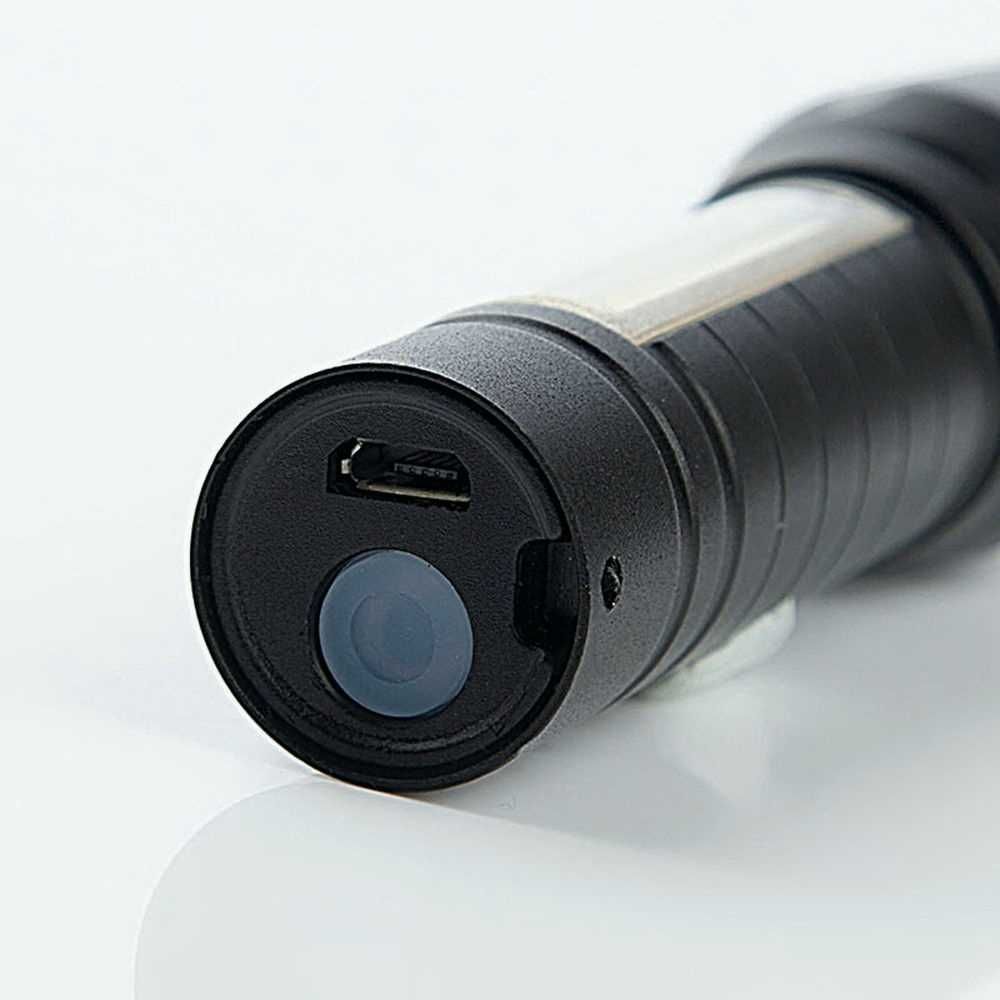 Тактический фонарик аккумуляторный + USB зарядка Zoom влагозащищен