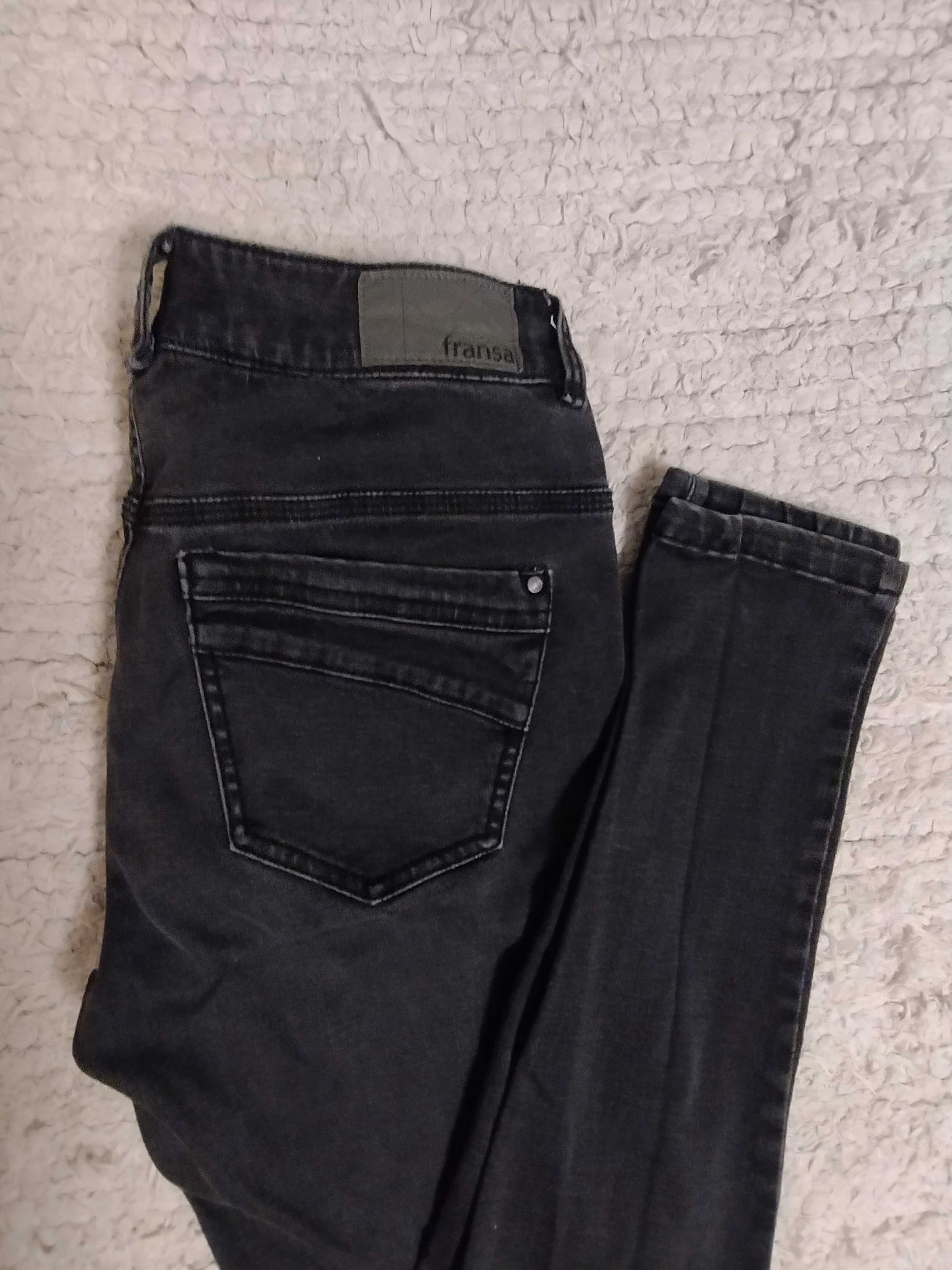 Spodnie jeans czarne rozmiar 38