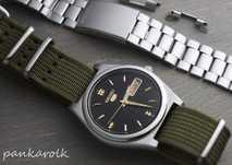 Seiko 5 vintage pasek nato odnowiony