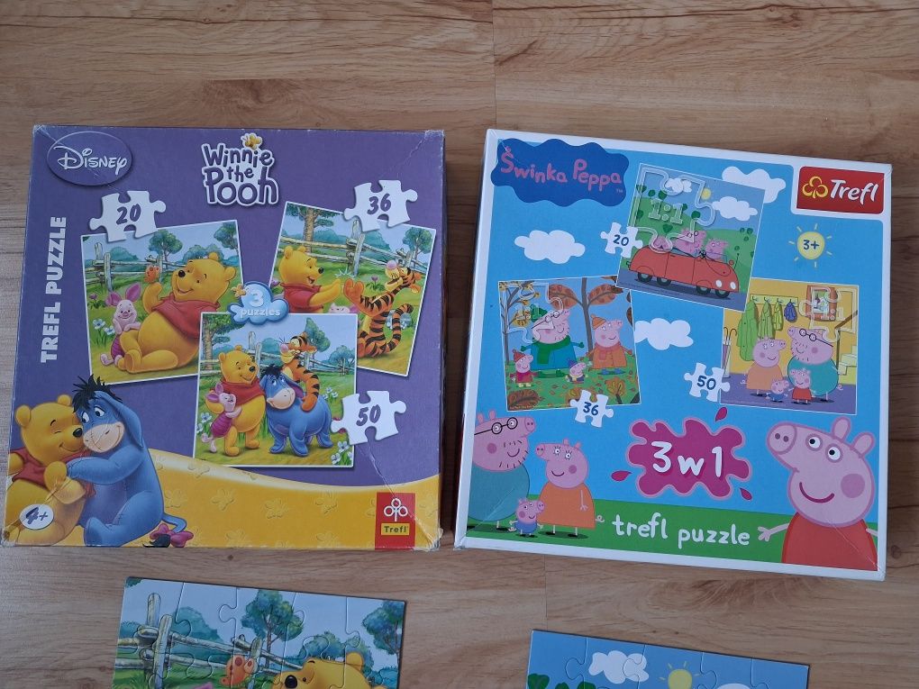 Puzzle do układania 3w1
