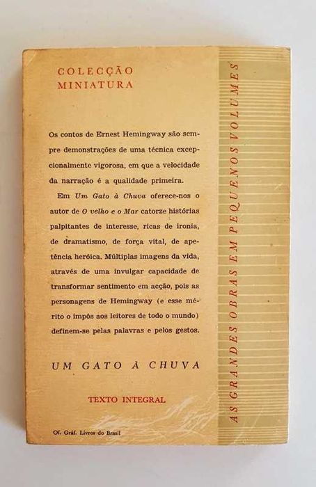 coleção miniatura livro Oficio de vagabundo vasco pratolini