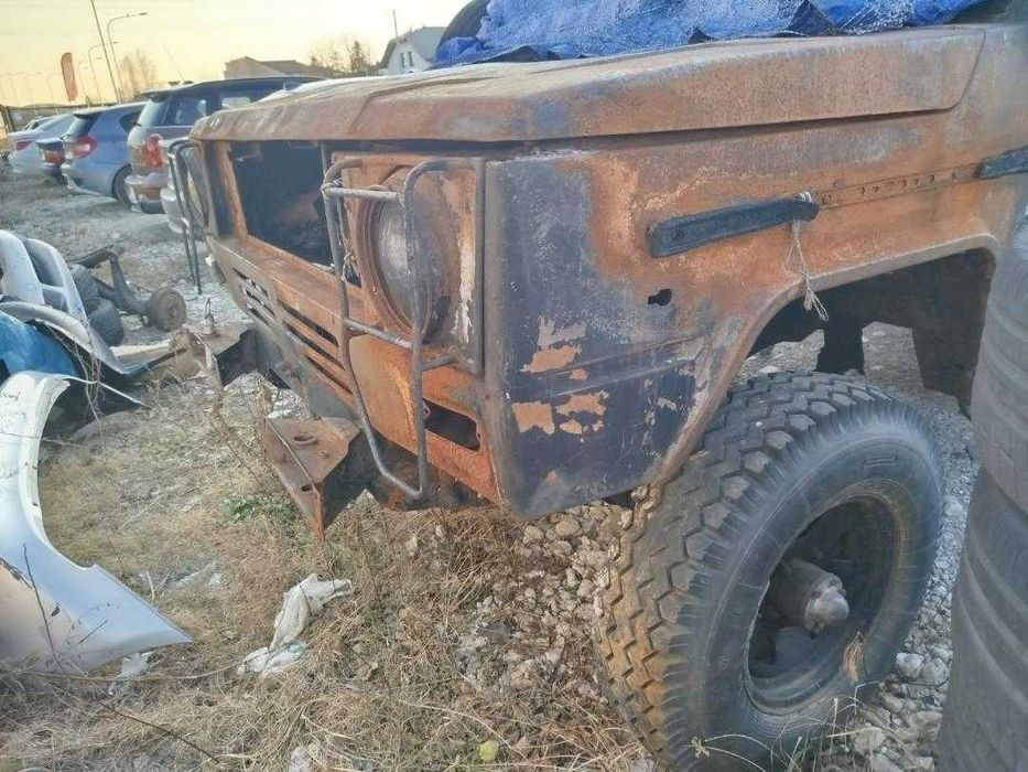 Honker sanitarka po pozarze kabiny