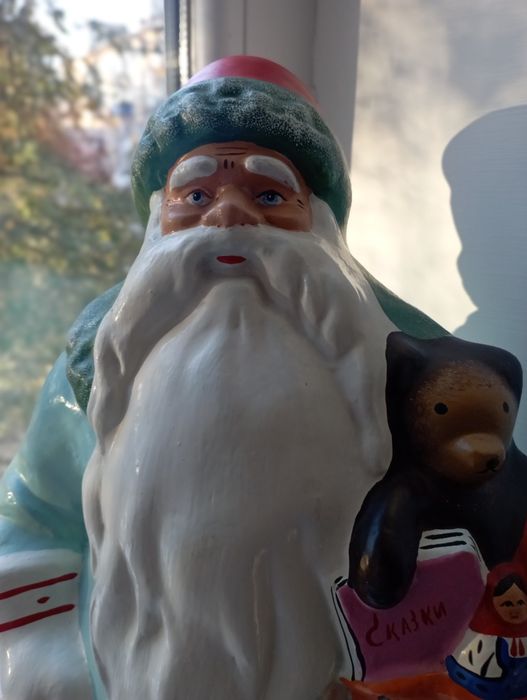 Старинная игрушка Дед мороз опилки 1964г Киров СССР