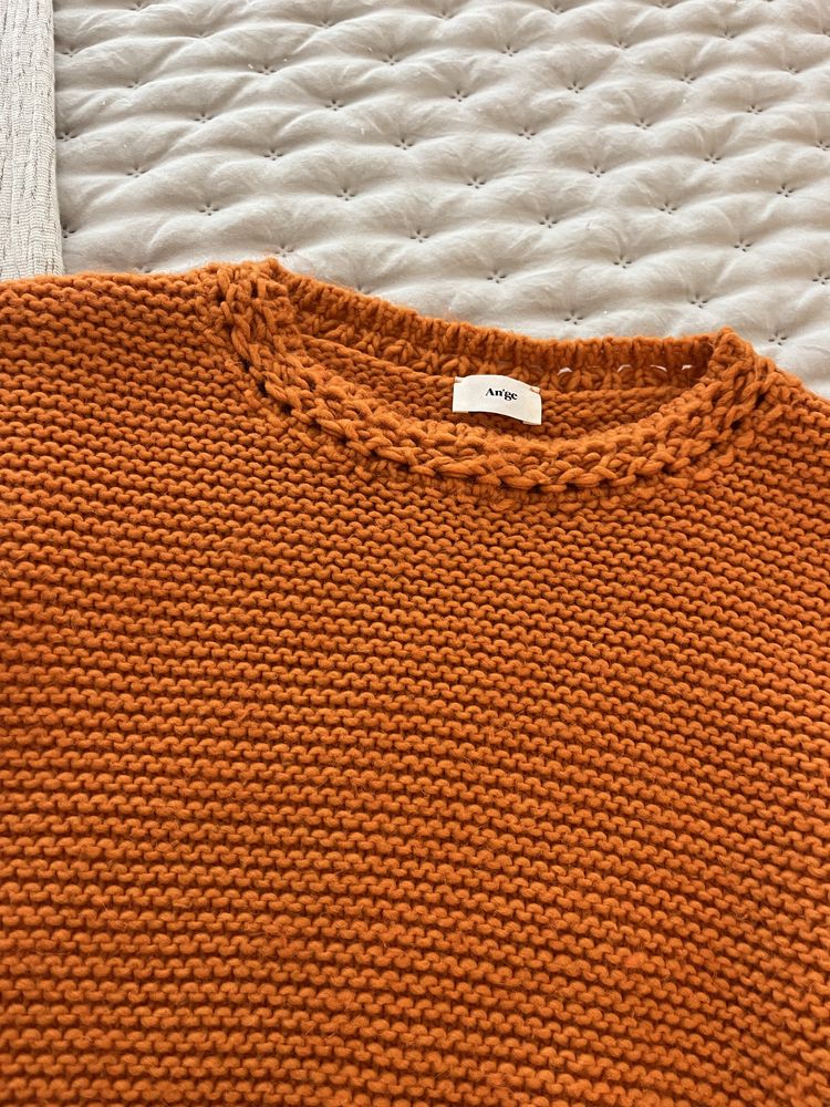 Camisola malha laranja