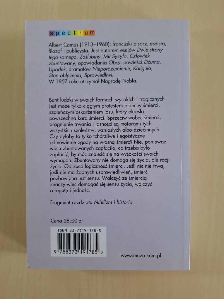 Albert Camus Człowiek zbuntowany