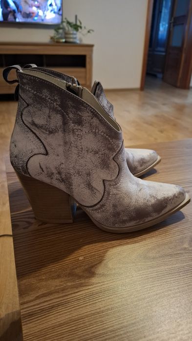 Kowbojki, botki skóra , Giulio santoro