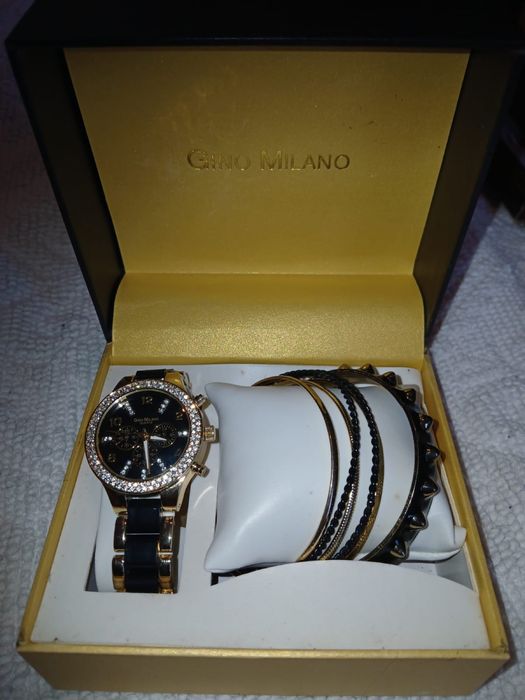 Conjunto relogio Gino Milano