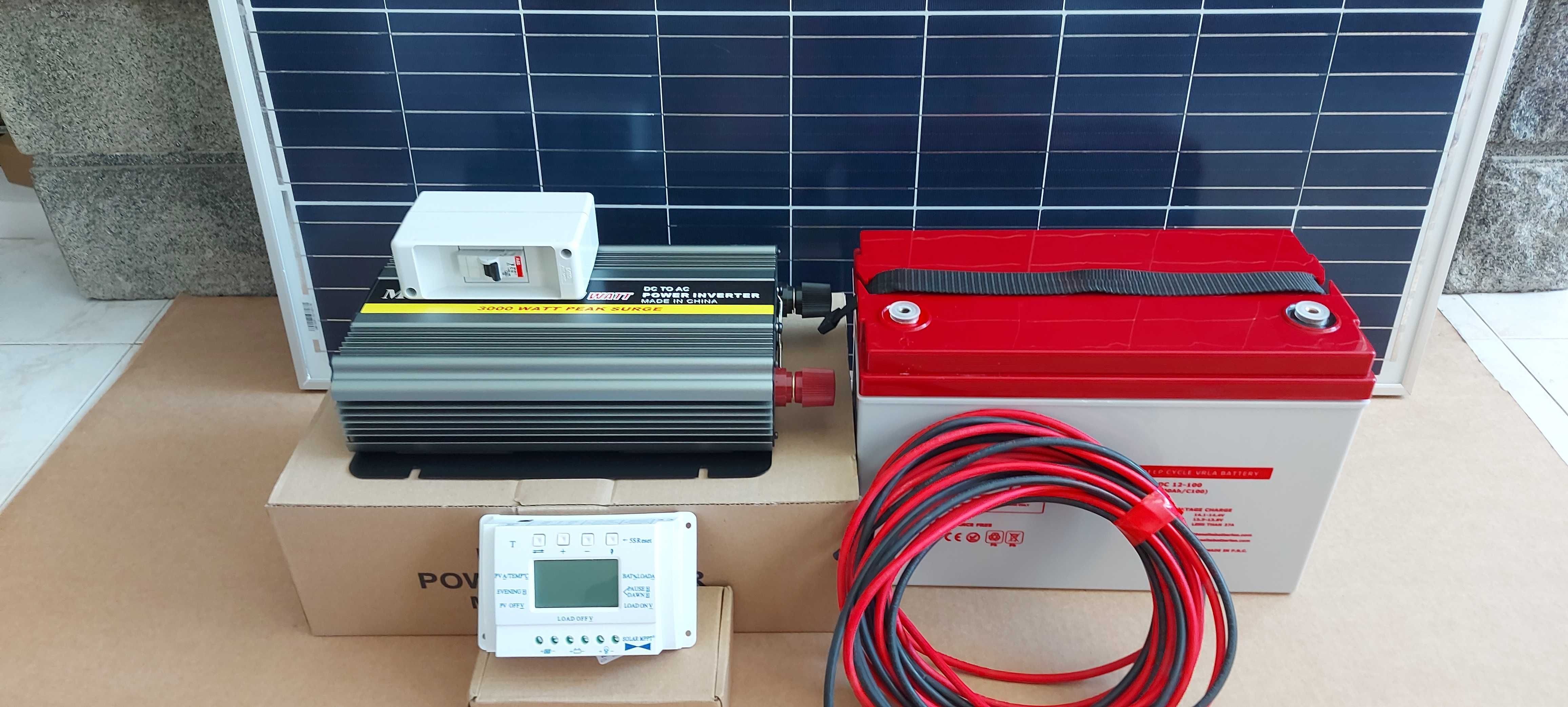 Kit painel solar instalação e montagem
