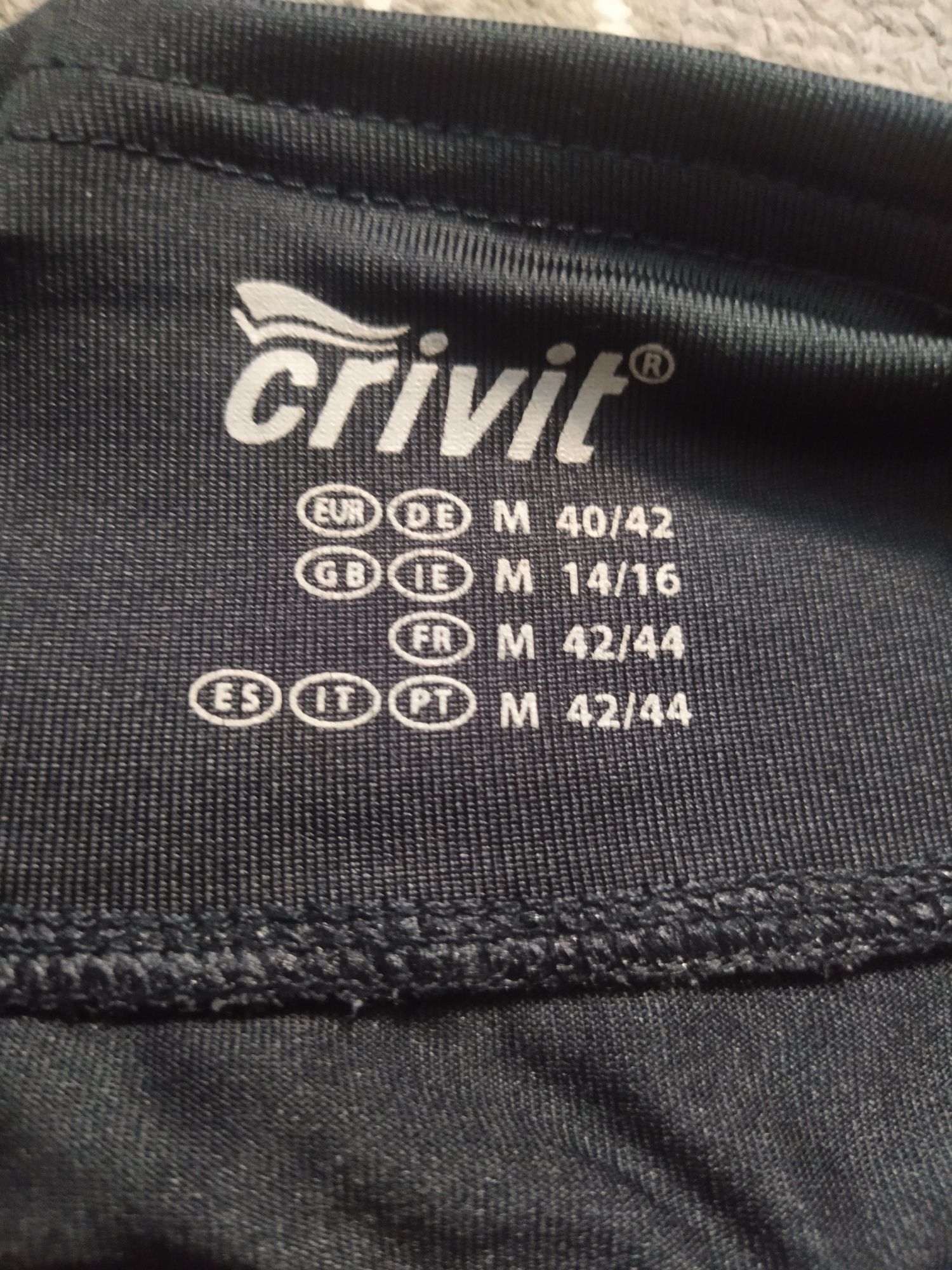 Legginsy długie czarne jak nowe Crivit