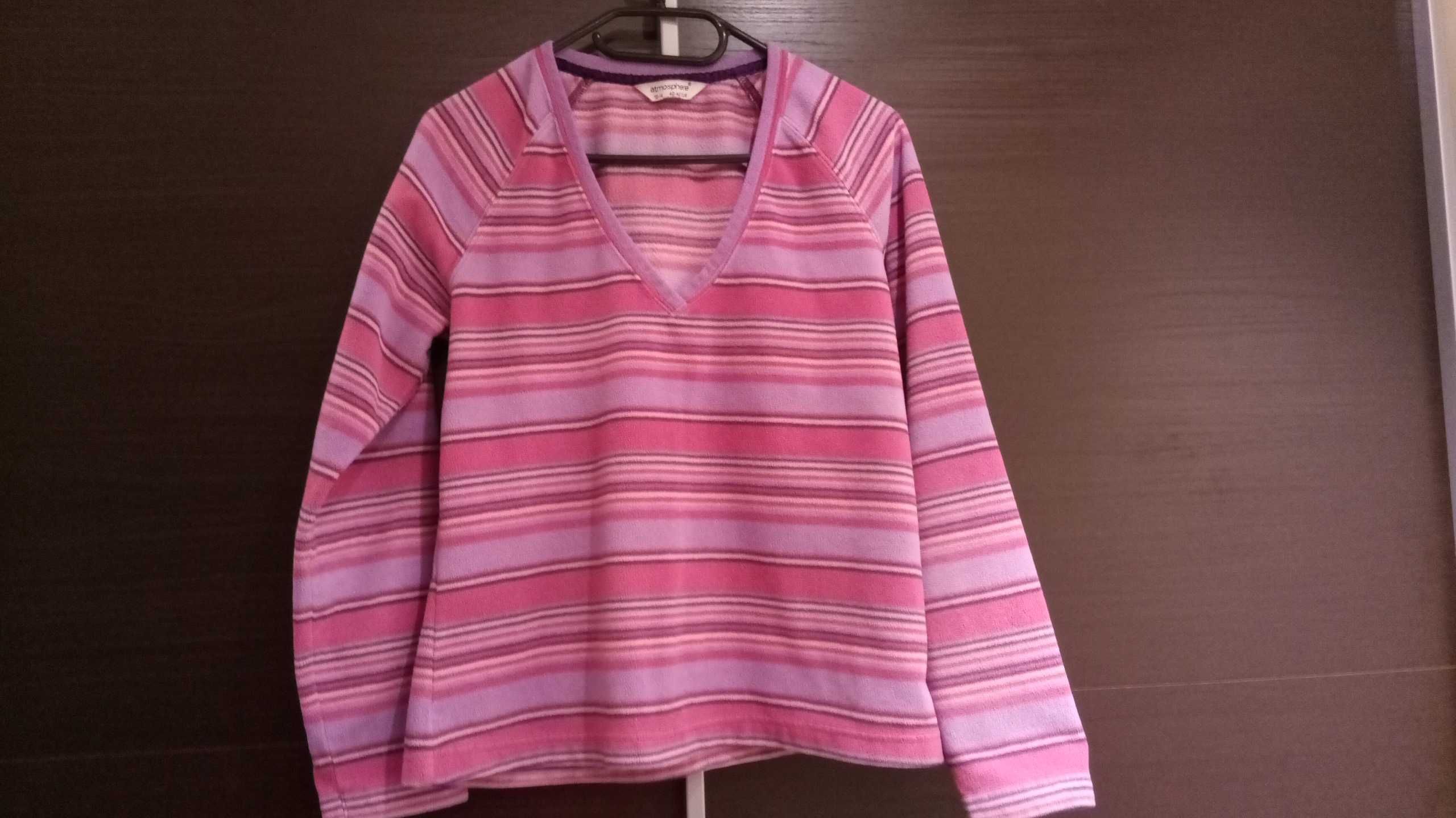 Bluza sweterek z polaru w paski Atmosphere