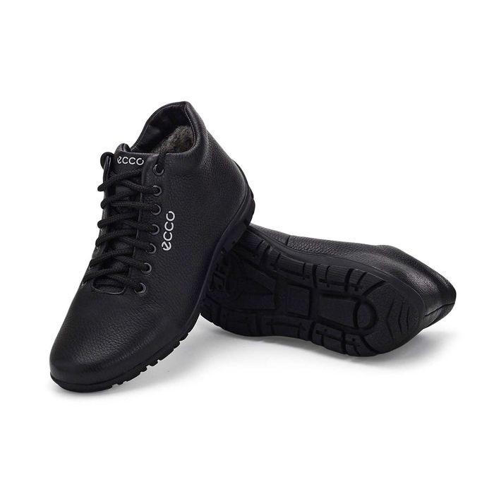 Мужские зимние ботинки Чоловічі черевикиизнатуральнойкожи.ECCO