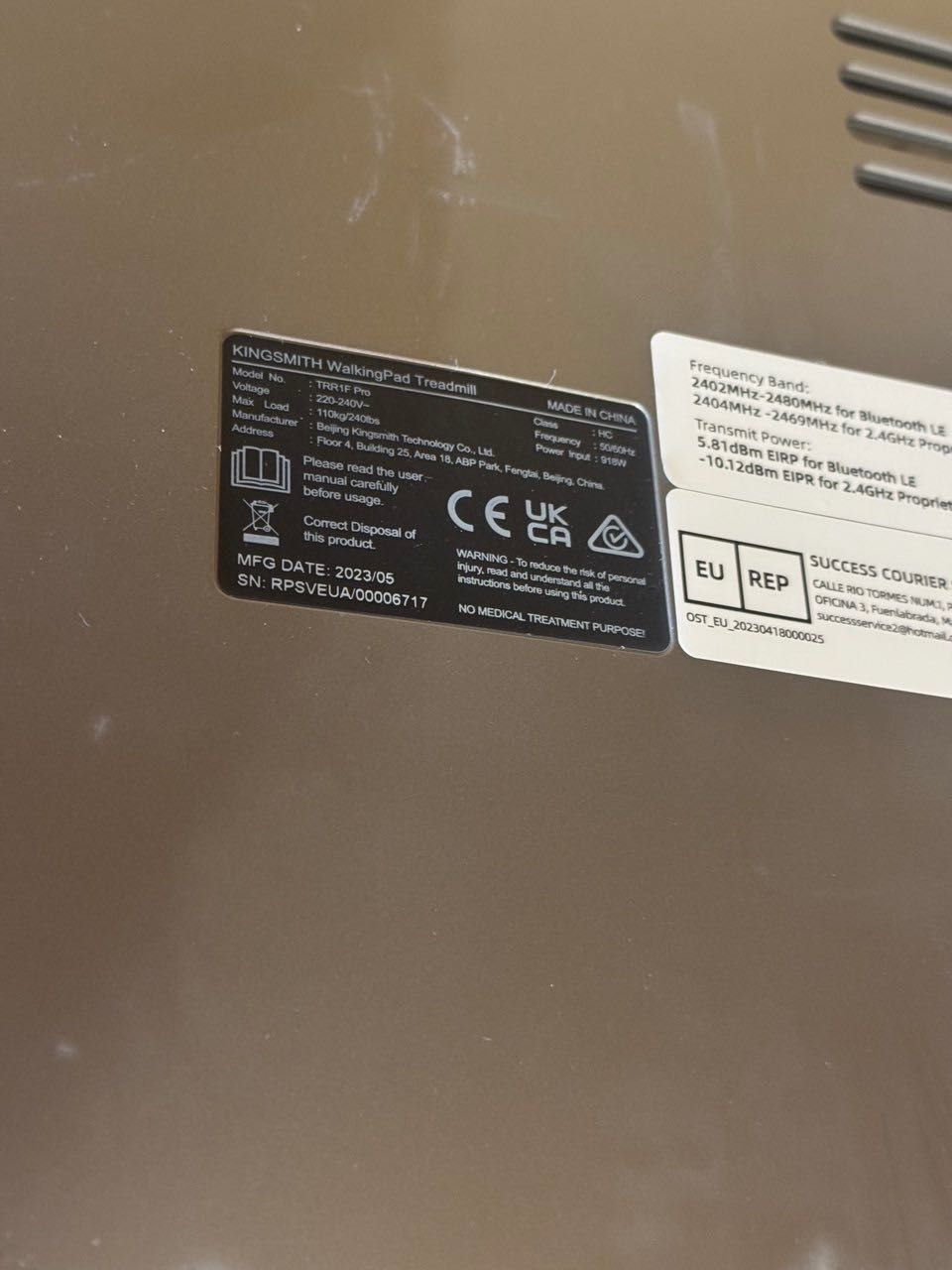 Bieżnia elektryczna KINGSMITH WalkingPad Treadmill TRR1F Pro