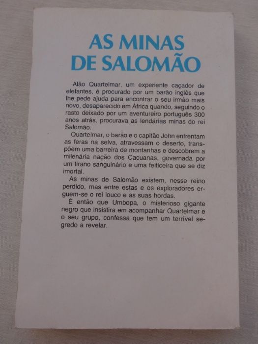 Livro "As Minas de Salomão" de Eça de Queiroz