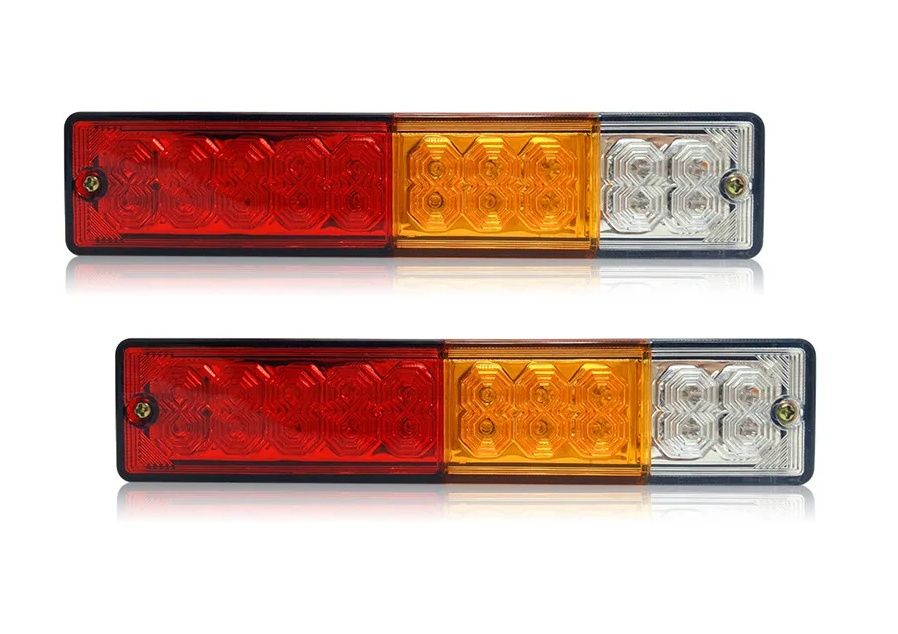Комплект Ліхтарі задні для причепа світлодіодні LED 12V-24V 240х55х35