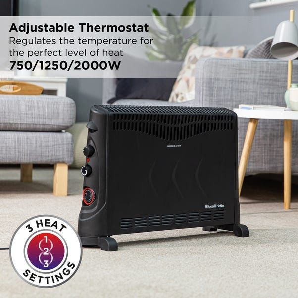 Russell Hobbs grzejnik elektryczny konwektor timer 20m2 czarny 2 kW