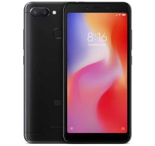 Смартфон Xiaomi Redmi 6 3/64GB Black 2 SIM 5.45'' Helio P22 3000 mAh