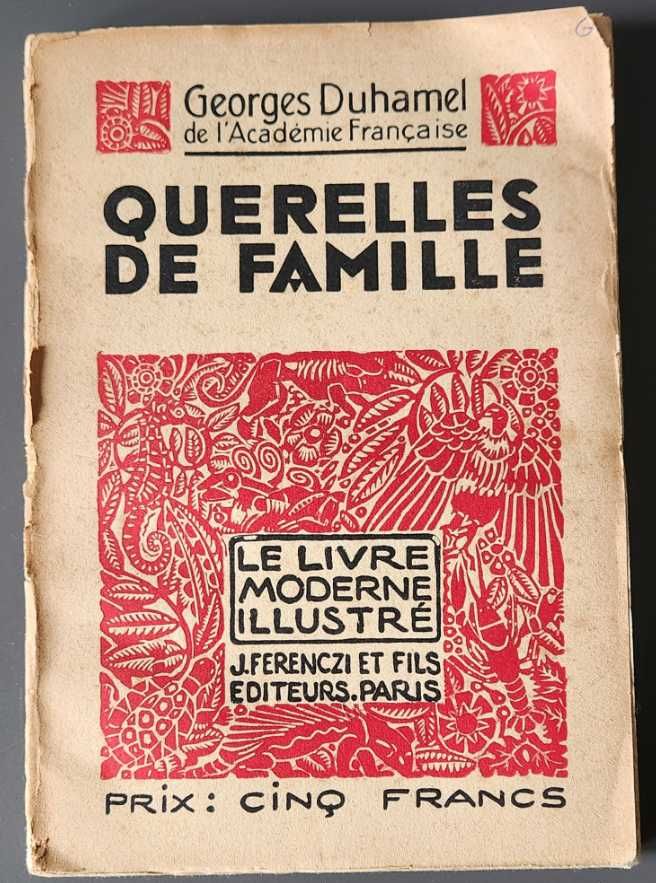 Georges Duhamel- Querelles de Famille [1936] ilustrações xilogravura