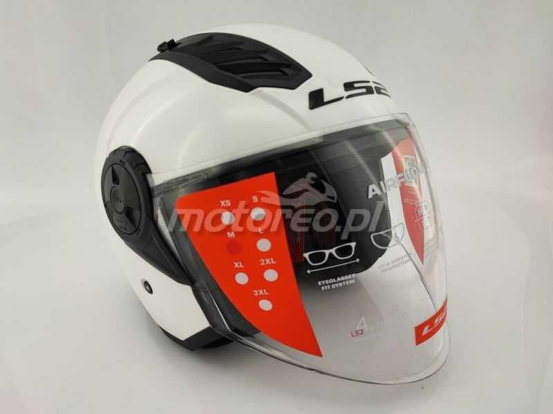 WYPRZEDAŻ Kask Otwarty LS2 OF616 Airflow II Biały Połysk