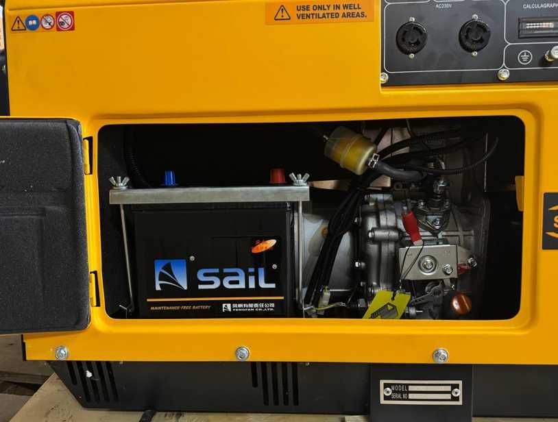 генератор дизельний Kipor закритого типу мідна обмотка стартер колеса