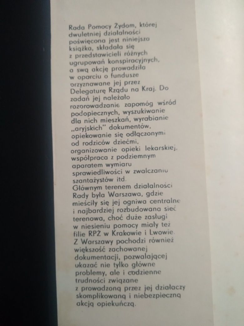 Konspiracyjna Rada Pomocy Żydom 1942- 1945- Teresa Prekerowa