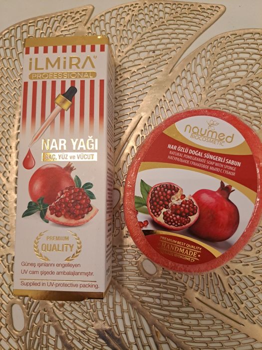 ILMIRA Olejek z pestek granatu i mydło w gąbce