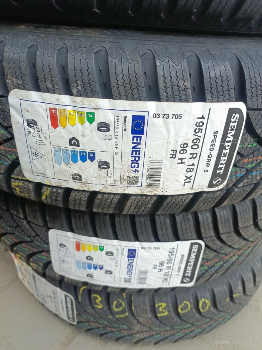 Nowe opony zimowe 195/60/18 semperit