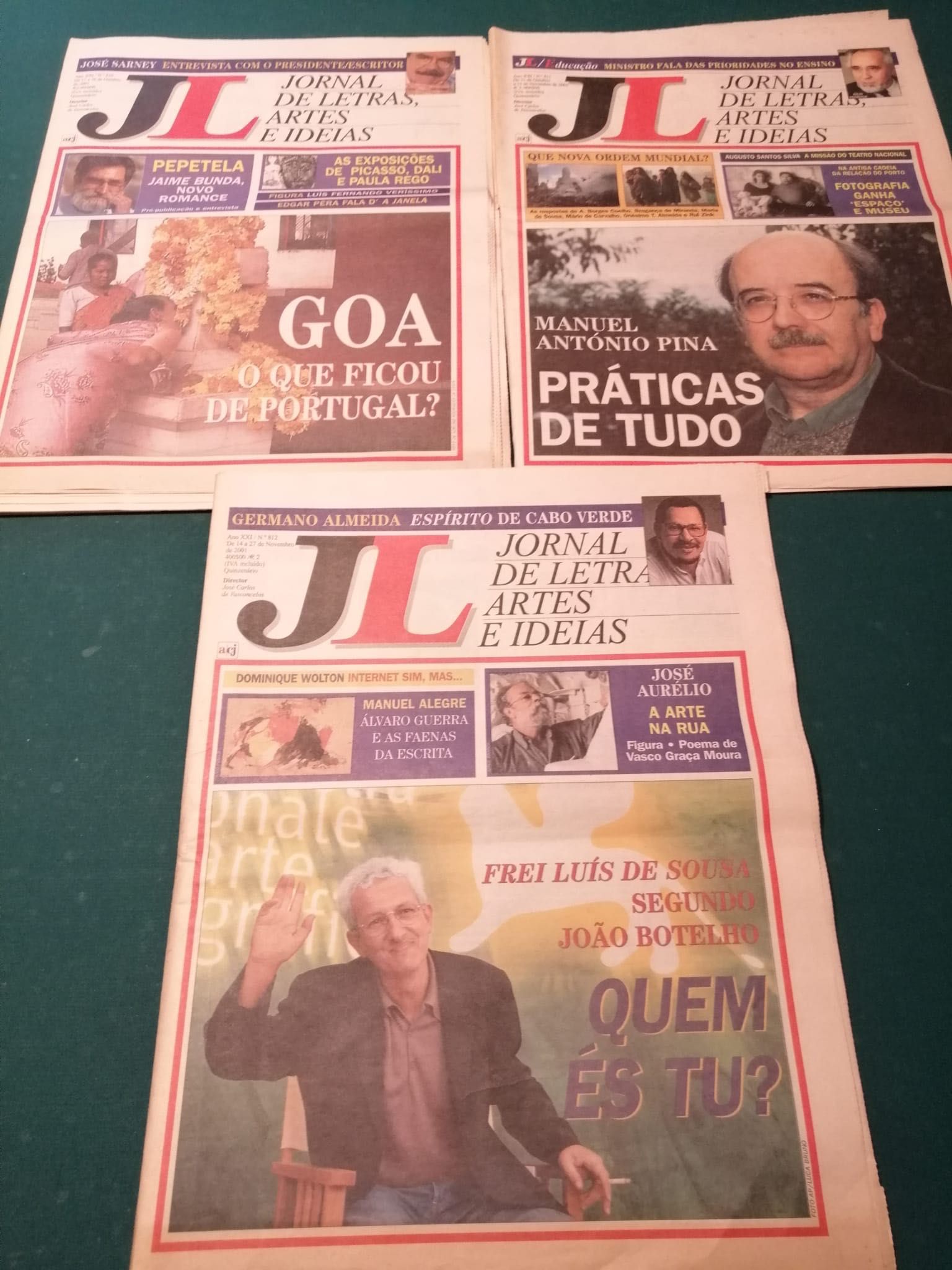 JL - Jornal de Letras, Artes e Ideias / 2001-02