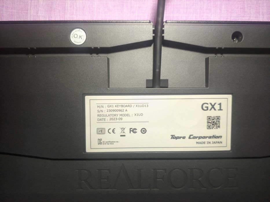 Продам клавіатуру Topre Realforce GX1 (X1UD13)