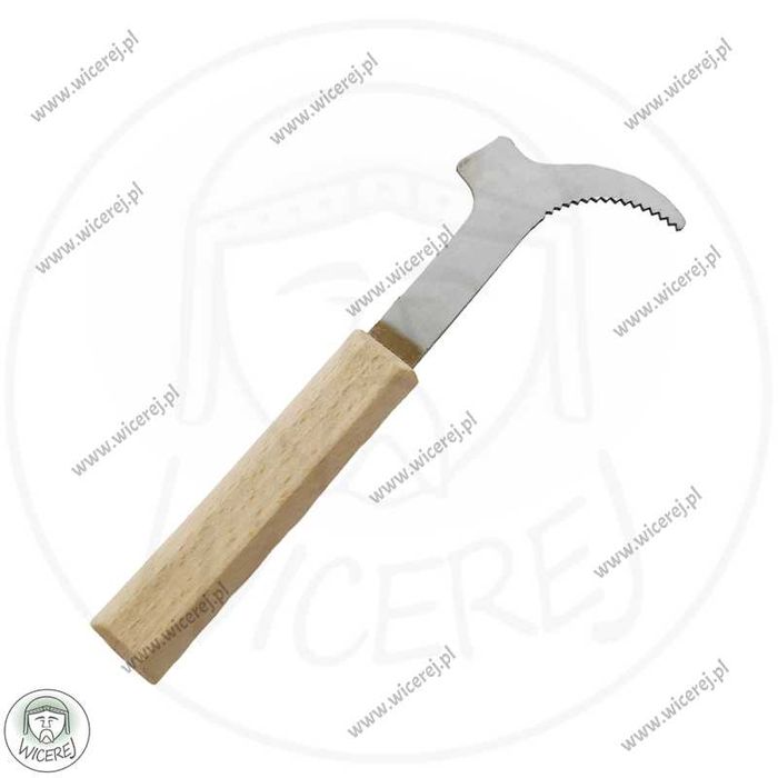 Dłuto Pasieczne Nierdzewne proste, z ząbkowanym rozpierakiem