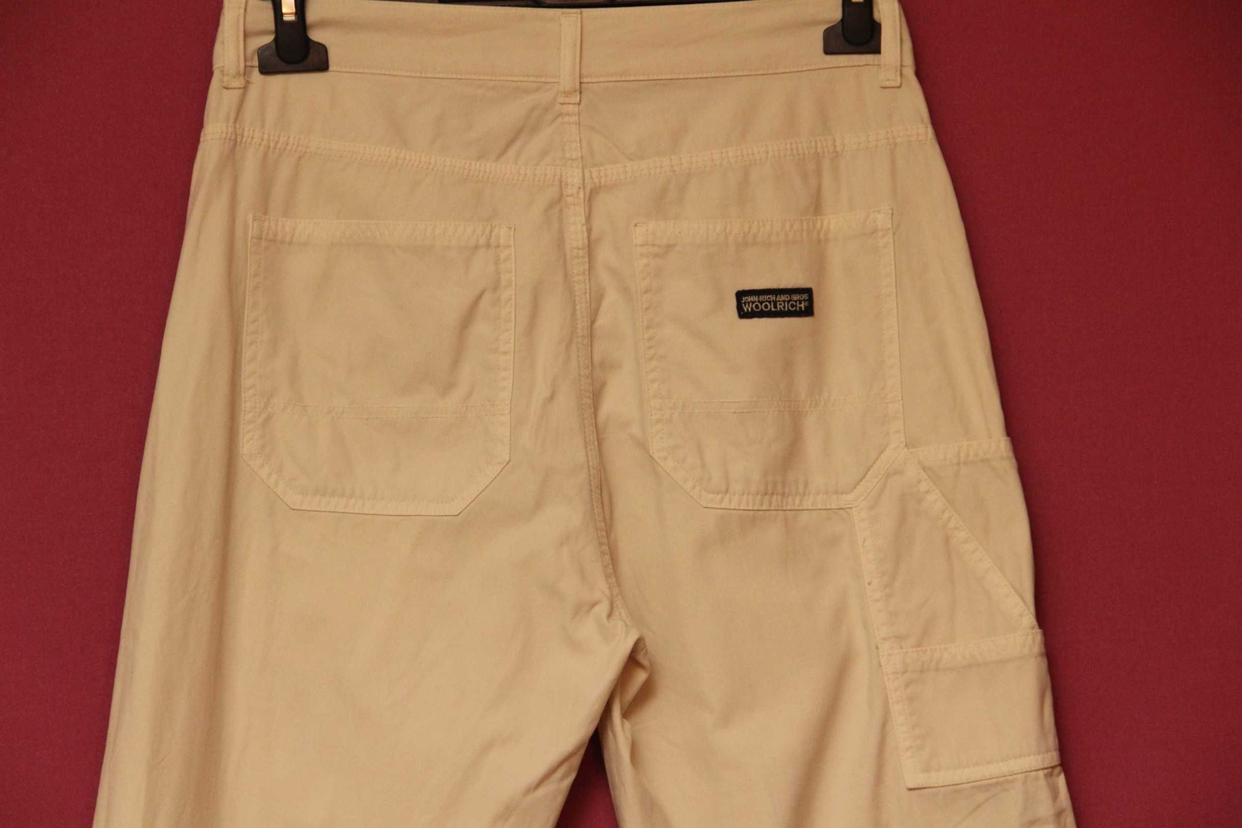 Woolrich carpenter pants рр 30 garment dyed брюки из хлопка Italy