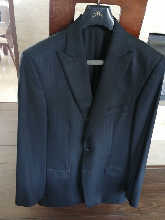 Elegancki czarny garnitur ślubny New MEN roz. 48 (176/96/82)