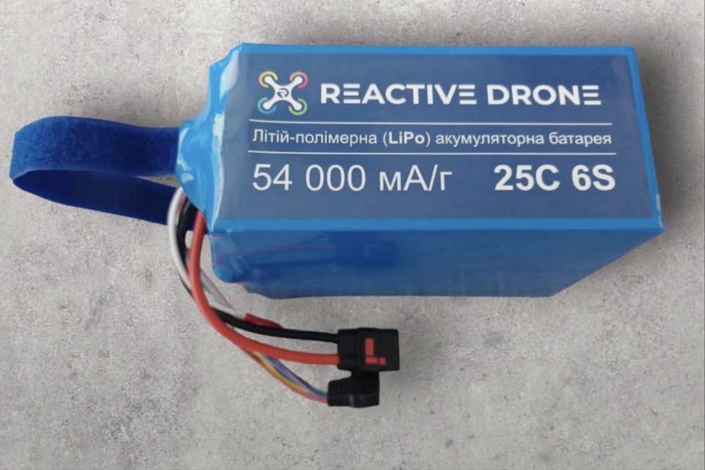 НОВі Акумуляторні Батареї Reactive Drone 25C 6S 54000 mAh з ПІДІГРІВОМ